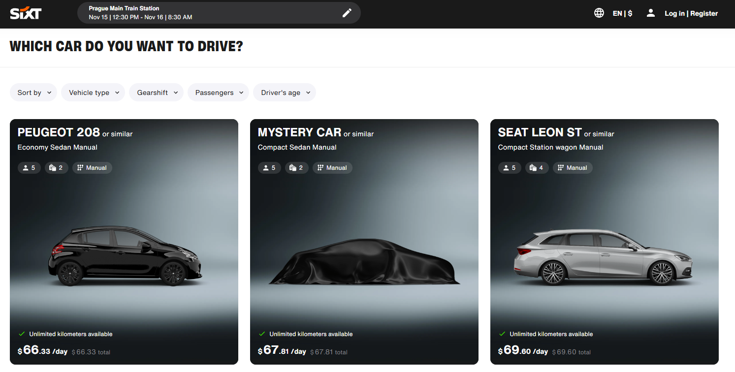 A screenshot of a car ad
Description automatically generated